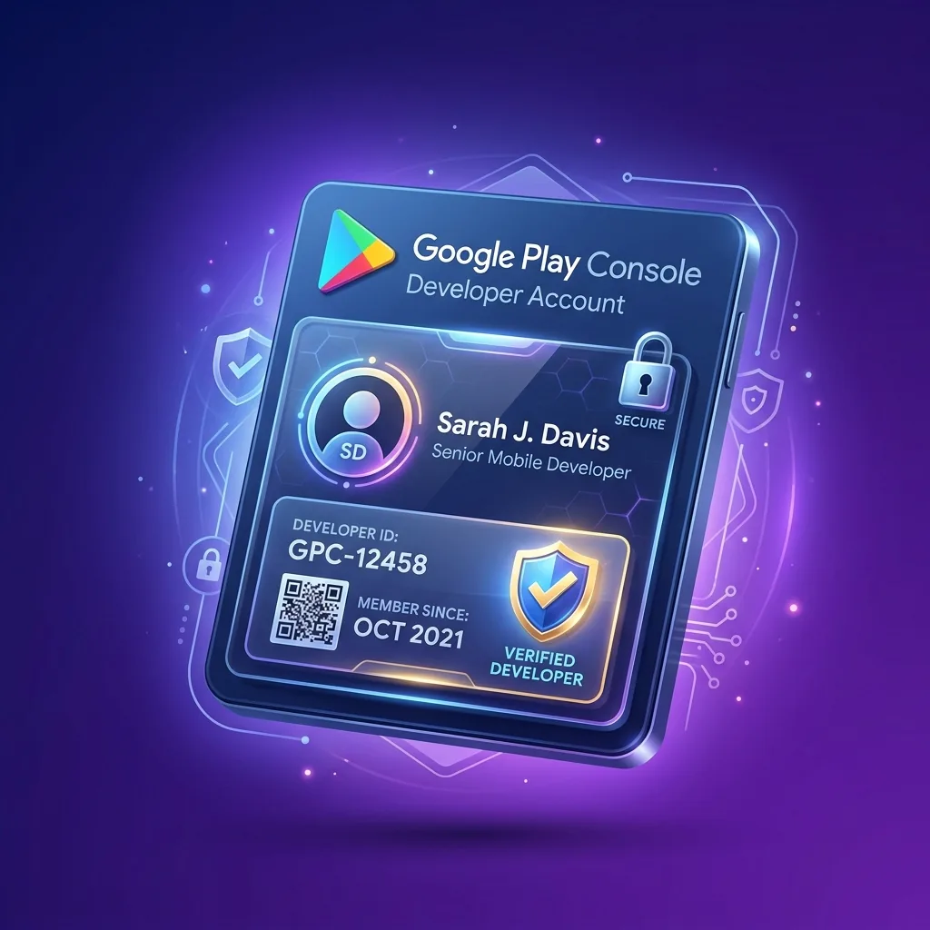 Illustration de la création d'un compte développeur Google Play