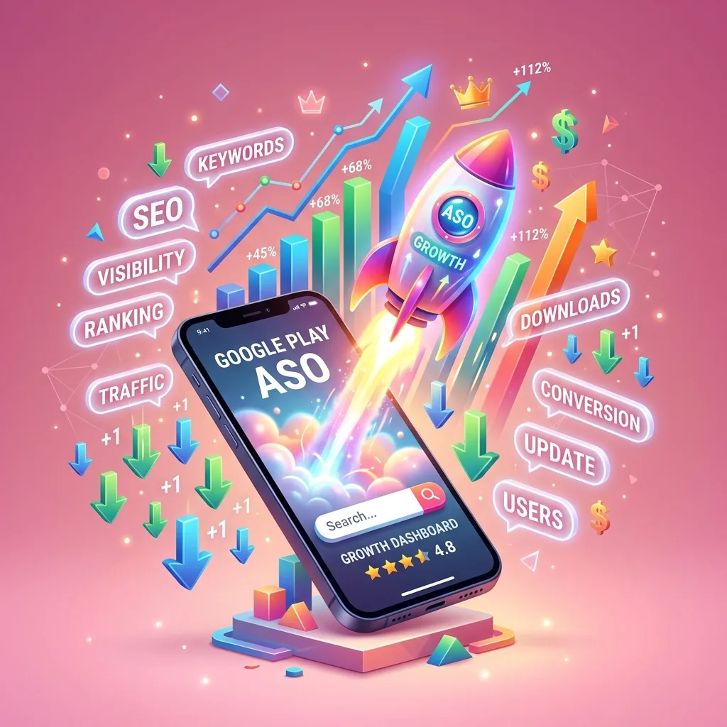 Illustration de l'optimisation ASO pour augmenter les téléchargements