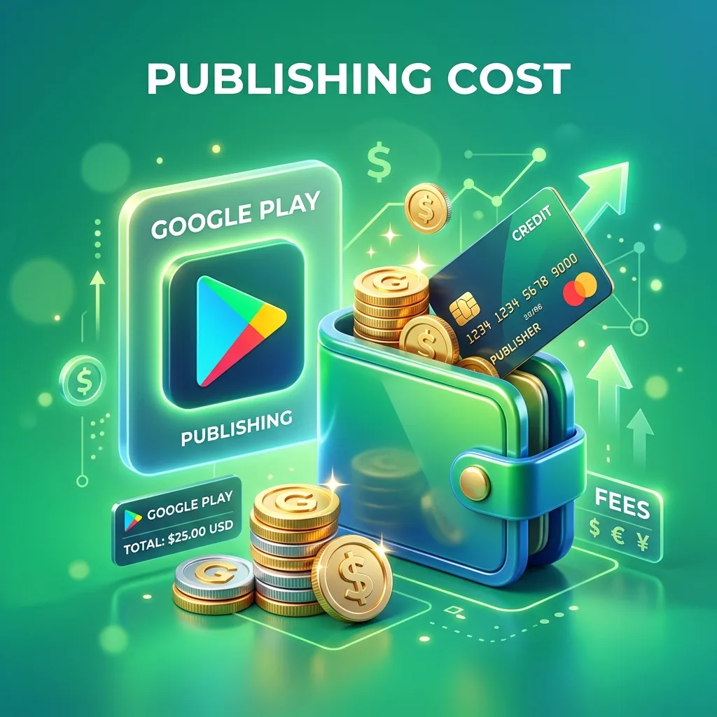 Illustration du coût pour publier une application sur Google Play