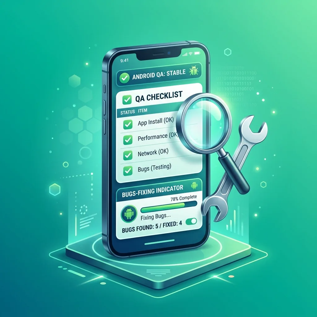 Illustration des bonnes pratiques de test d'application Android